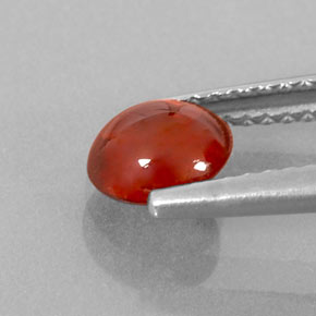 1.14캐럿 천연 레드 오렌지 스페사르타이트 가넷, 투명한, 6.1×5.7 mm, 투명/반투명