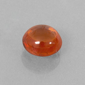 1.26캐럿 천연 오렌지 스페사르타이트 가넷, 투명한, 6.2×5.9 mm, 투명/반투명