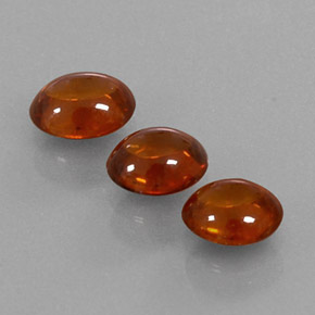 캐럿 천연 레드 오렌지 스페사르타이트 가넷 보석, 투명한, 5.7×4.9 mm, 투명/반투명