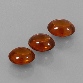 캐럿 천연 레드 오렌지 스페사르타이트 가넷 보석, 투명한, 5.7×4.9 mm, 투명/반투명