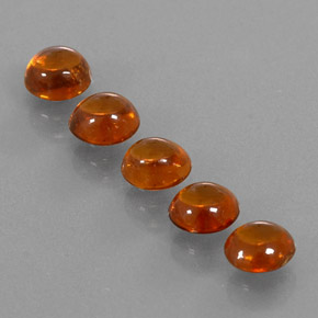 캐럿 천연 레드 오렌지 스페사르타이트 가넷 보석, 투명한, 5.5×5.1 mm, 투명/반투명