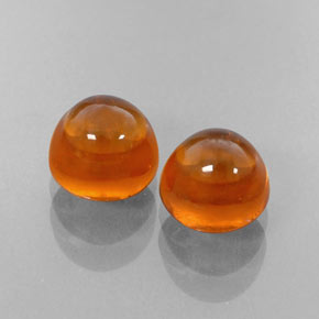 캐럿 천연 오렌지 스페사르타이트 가넷 보석, 투명한, 5.34 mm, 투명/반투명