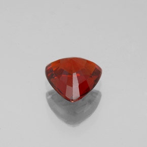 1.37캐럿 천연 오렌지 레드 스페사르타이트 가넷, 트릴리언, 6.7×6.6 mm, VVS
