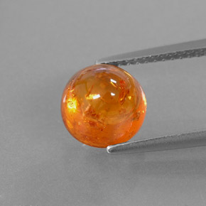 4.50캐럿 천연 오렌지 스페사르타이트 가넷, 투명한, 8.22 mm, 투명/반투명