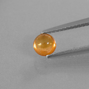 0.87캐럿 천연 오렌지 스페사르타이트 가넷, 투명한, 4.84 mm, 투명/반투명