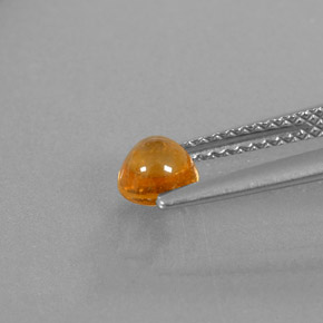 0.87캐럿 천연 오렌지 스페사르타이트 가넷, 투명한, 4.84 mm, 투명/반투명
