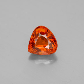 1.88캐럿 천연 레드 오렌지 스페사르타이트 가넷, 배 모양, 7.2×7 mm, VS