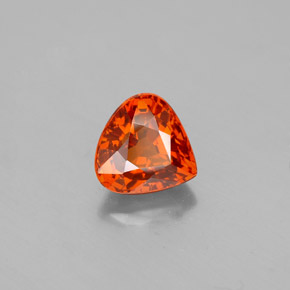 1.88캐럿 천연 레드 오렌지 스페사르타이트 가넷, 배 모양, 7.2×7 mm, VS