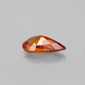 1.81캐럿 천연 레드 오렌지 스페사르타이트 가넷, 배 모양, 10.3×5.4 mm, VS-SI