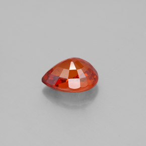 1.70캐럿 천연 레드 오렌지 스페사르타이트 가넷, 배 모양, 7.8×5.8 mm, VS-SI
