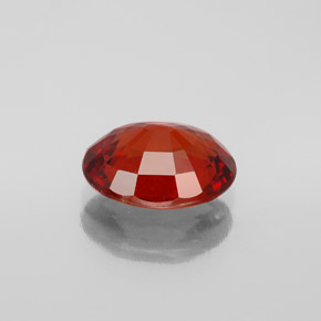 3.36캐럿 천연 오렌지 레드 스페사르타이트 가넷, 타원형 컷, 10.2×8 mm, VS-SI