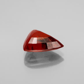 3.86캐럿 천연 오렌지 레드 스페사르타이트 가넷, 트릴리언, 11.1×9 mm, VS