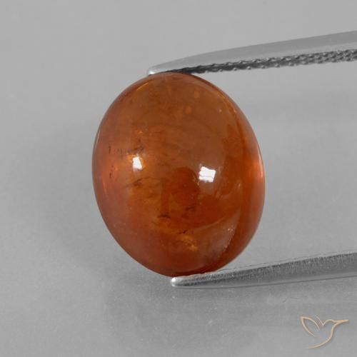 9.50ct 자연스러운 따뜻한 오렌지 스페사르타이트 원사, 타원형, 투명한
