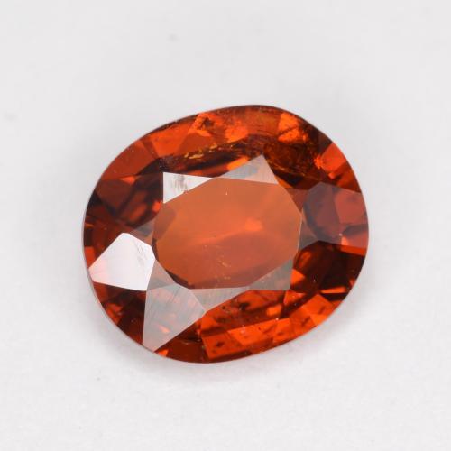 1.20캐럿 천연 다크 오렌지 스페사르타이트 가넷, 타원형 컷, 6.9×6 mm, VS