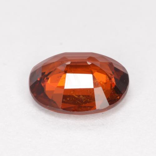 1.20캐럿 천연 다크 오렌지 스페사르타이트 가넷, 타원형 컷, 6.9×6 mm, VS