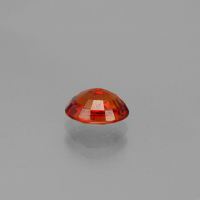 1.17캐럿 천연 레드 오렌지 스페사르타이트 가넷, 타원형 컷, 6.9×4.9 mm, VS