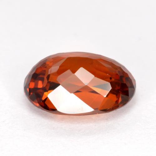 1.59캐럿 천연 밝은 빨간색 스페사르타이트 가넷, 타원형 컷, 7.7×5.6 mm, VS