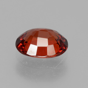 1.15캐럿 천연 커런트 레드 스페사르타이트 가넷, 타원형 컷, 7×5.6 mm, VS