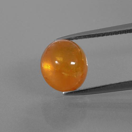 6.08캐럿 천연 앰버 오렌지 스페사르타이트 가넷, 타원형 컷, 9.4×8.5 mm, 투명한