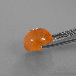 6.08캐럿 천연 앰버 오렌지 스페사르타이트 가넷, 타원형 컷, 9.4×8.5 mm, 투명한