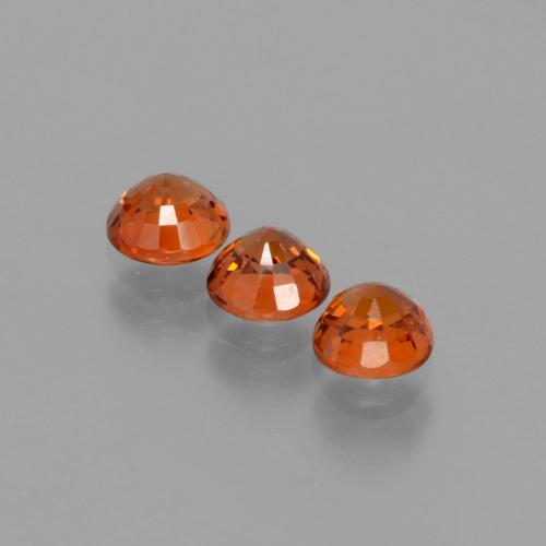 1.82캐럿 천연 파이어 오렌지 스페사르타이트 가넷 보석, 라운드 컷, 4.78 mm, VS