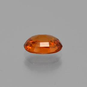 1.09캐럿 천연 딥 오렌지 스페사르타이트 가넷, 타원형 컷, 6.9×5 mm, VS-SI