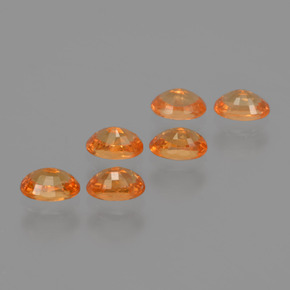 2.40캐럿 천연 따뜻한 살구 오렌지 스페사르타이트 가넷 보석, 타원형 컷, 5×3.3 mm, VS