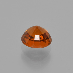 1.03캐럿 천연 앰버 오렌지 스페사르타이트 가넷, 라운드 컷, 5.60 mm, SI