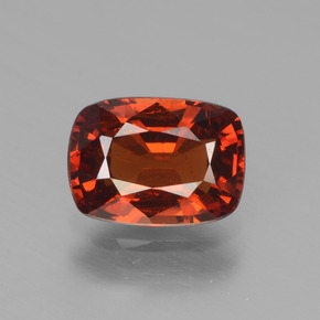1.80캐럿 천연 오렌지 스페사르타이트 가넷, 쿠션 컷, 8×5.8 mm, VS