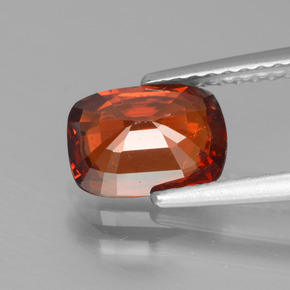 1.80캐럿 천연 오렌지 스페사르타이트 가넷, 쿠션 컷, 8×5.8 mm, VS