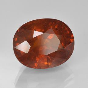 7.90캐럿 천연 딥 오렌지 스페사르타이트 가넷, 타원형 컷, 12.1×9.7 mm, VS-SI