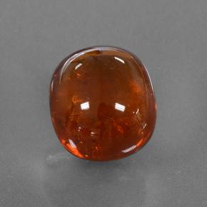 4.09캐럿 천연 다크 오렌지 스페사르타이트 가넷, 타원형 컷, 9.3×8.3 mm, 투명한