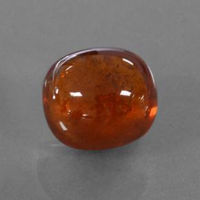 4.09캐럿 천연 다크 오렌지 스페사르타이트 가넷, 타원형 컷, 9.3×8.3 mm, 투명한