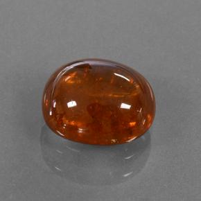 4.09캐럿 천연 다크 오렌지 스페사르타이트 가넷, 타원형 컷, 9.3×8.3 mm, 투명한