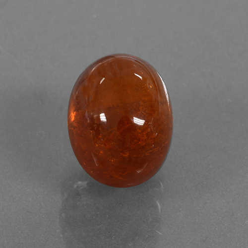 4.16캐럿 천연 딥 오렌지 스페사르타이트 가넷, 타원형 컷, 8.8×6.9 mm, 투명한