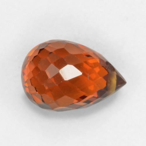 1.18캐럿 천연 딥 앰버 레드 스페사르타이트 가넷, 브리올레트, 6.6×4.4 mm, VVS-VS
