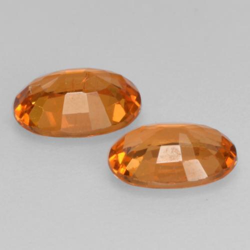 1.10캐럿 천연 미디엄 오렌지 스페사르타이트 가넷 보석, 타원형 컷, 5.8×4.1 mm, VS