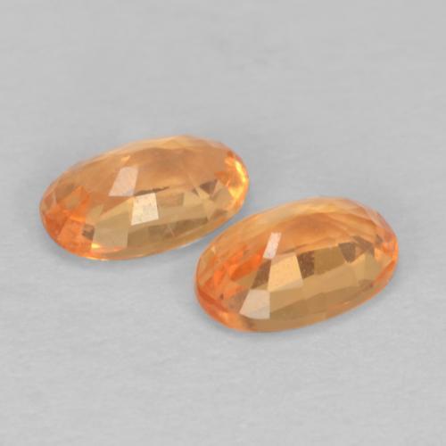 0.64캐럿 천연 밝은 오렌지 스페사르타이트 가넷 보석, 타원형 컷, 4.8×3.3 mm, VS