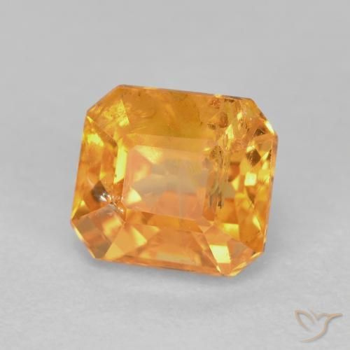 0.86캐럿 오렌지 스페사르타이트 가넷, 모잠비크산 5 x 4.5mm 옥타곤 컷, Photo A
