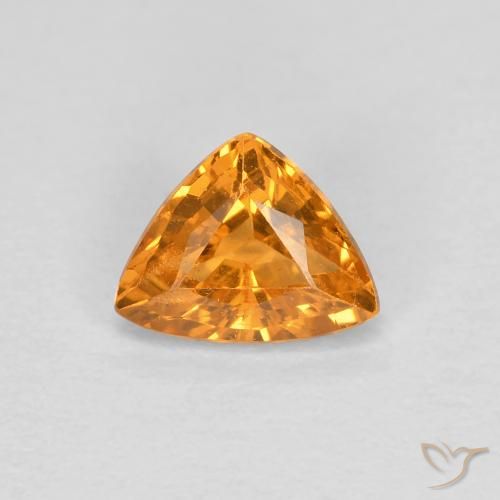 0.53ct 자연스러운 살구 오렌지 스페사르타이트 원사, 일조, VS