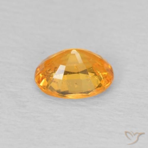 0.49캐럿 천연 Medium Light-Orange 스페사르타이트 원사, 타원형, VS