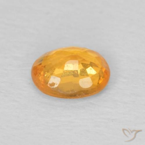0.49캐럿 천연 Medium Light-Orange 스페사르타이트 원사, 타원형, VS