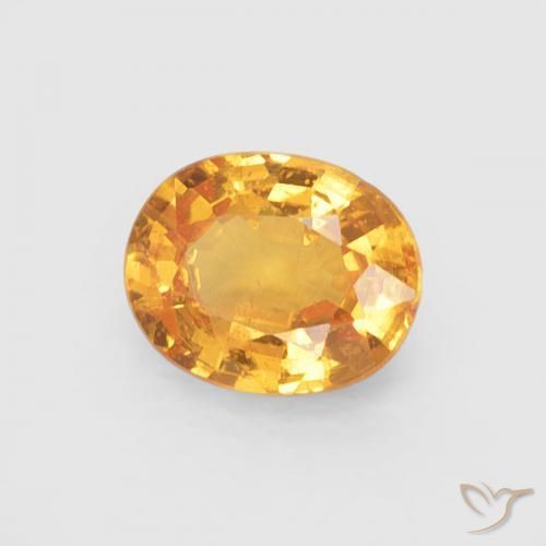 0.51캐럿 천연 Medium Light-Orange 스페사르타이트 원사, 타원형, VS