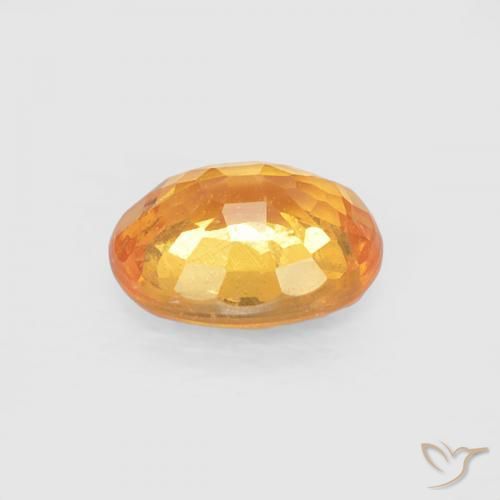 0.51캐럿 천연 Medium Light-Orange 스페사르타이트 원사, 타원형, VS