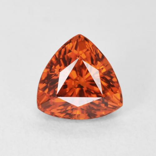 2.25ct 자연스러운 앰버 오렌지 스페사르타이트 원사, 일조, VVS-VS