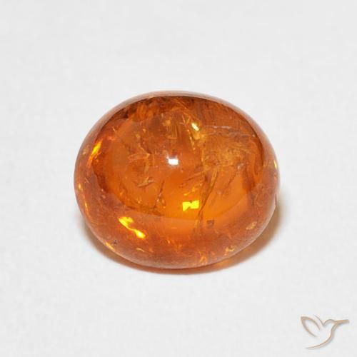 3.25ct 자연스러운 파이어 오렌지 스페사르타이트 원사, 타원형, 투명한