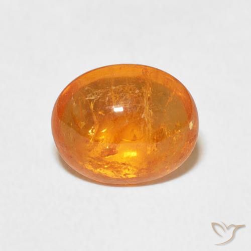 2.62ct 자연스러운 앰버 오렌지 스페사르타이트 원사, 타원형, 투명한