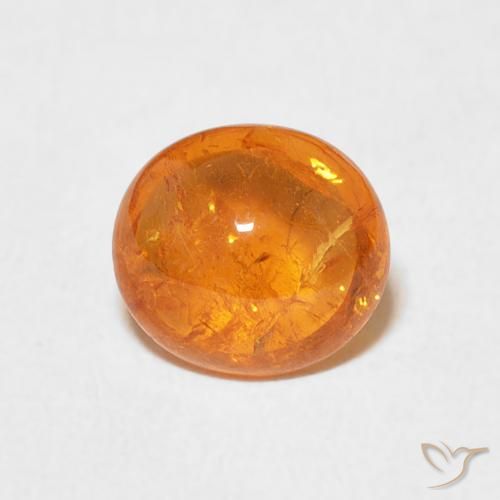2.37ct 자연스러운 미디엄 오렌지 스페사르타이트 원사, 타원형, 투명한