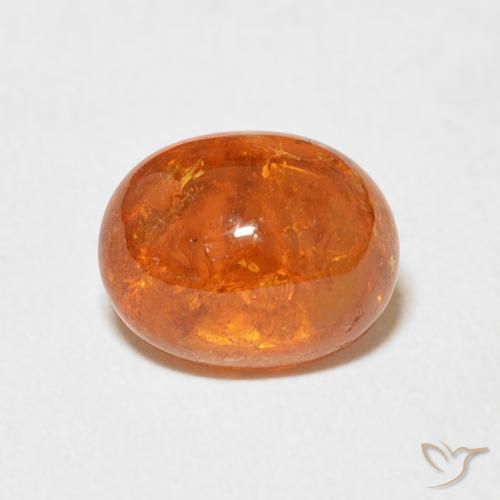 3.09ct 자연스러운 미디엄 오렌지 스페사르타이트 원사, 타원형, 투명한
