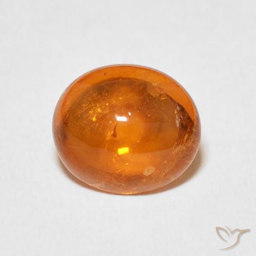 3.45ct 자연스러운 파이어 오렌지 스페사르타이트 원사, 타원형, 투명한